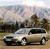 Pixelated static image of a light-colored sedan on a road with trees and sky in the background.