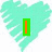 A heart-shaped icon with a green vertical bar and orange text reading "Max Bauer" over a blurred background.