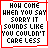Animated contact sheet of 10 frames showing variations of a pixelated text-based icon with red borders and heart symbols, displaying the phrase "HOW COME WHEN YOU SAY SORRY IT SOUNDS LIKE YOU COULDN'T CARE LESS" in different states across sampled frames.