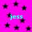 Bright pink background with scattered black stars and repeated cyan text 'jess' in pixelated font.