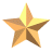 Golden five-pointed stars with gradient shading on a gray background, arranged in a pattern