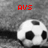 A soccer ball icon with black and white , red text labels, and a gray background, showing animation changes across frames