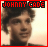 A 4x3 contact sheet of a pixelated animated icon featuring Johnny Cade with varying facial expressions and text color changes across frames, framed by red borders on a gray background.