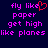 Pixelated text in purple and red on dark blue background with one frame showing a red heart replacing 'like' in the first line.