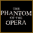 Animated sequence showing a character from The Phantom of the Opera with changing facial expressions against red and black backgrounds.
