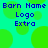 Pixelated green circles on cyan background with blue text reading 'Born Name', 'Logo', 'Extra' in four identical quadrants.
