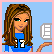 Pixel art animated contact sheet showing a volleyball-themed character with multiple frames including full-body, close-ups of limbs, and text overlays.