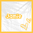 Yellow text 'Jamic' on white background with yellow heart symbols in different positions across frames.