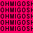 A static image with a bright pink background and repeating black text "OHMIGOSH" in a pattern