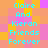 Pixelated text reads "Claire And Kieran Friends Forever" in cyan letters over a of orange, pink, and yellow squares