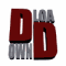 Animated sequence of red 'DD' letters with gray 'OWN' and 'LOA' text elements shifting positions