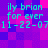 Pixelated cyan text on a purple-pink background with repeated phrases and numbers