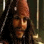 A black-and-white animated icon featuring a repeating radial burst pattern with text labels 'Jack Sparrow' and 'Hott Stuff' overlaid in white font.
