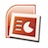 A pixelated document icon with a red-orange gradient border and white inner frame, featuring stylized text and a circular symbol on its face.