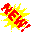 Pixelated '16 BIT' text in red and brown on yellow burst background with black splatter variations
