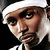 Two side-by-side pixelated figures with white headbands, one in dark clothing and the other in red and white attire.
