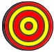 Three circular target icons with red and yellow concentric rings; two show arrows hitting the outer ring, one hits the center.