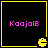 Four identical black square with yellow borders, each containing pink text and a yellow Pac-Man icon in the bottom-right corner