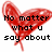 Red heart-shaped drawing with black text overlays on white background, showing text changes across frames.