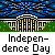 Animated contact sheet showing 12 frames of a pixel-art Independence Day icon with White House, sky, and water elements cycling through different states.