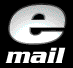 A 4x4 contact sheet of animated frames showing a metallic 'e' icon with the word 'mail' below it, cycling through various 3D rotations and angles against a black background.