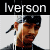 repeated images showing a person with dark hair tied back, wearing a black shirt and headband, against a light background with 'Iverson' text above each