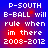 Four identical display white pixelated text on a blue-to-red gradient background with red light effects