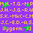 Animated icon with purple background, green star shapes, and yellow text repeating in horizontal