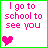 School icons for AIM, MSN, MySpace and Yahoo