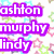 Purple text labels 'ashton', 'kenzie', 'murphy', 'katerina', 'lindy', 'together', and 'forever' on a white background with colorful star patterns, two colored dots at bottom.