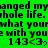 Green background with repeated black text and blue heart symbols, showing animation where heart symbols change from solid to outlined states.