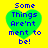 Four identical pixelated green heart shapes on a bright yellow background, each containing blue text reading "Some Things Are'nt ment to be!".