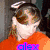 A pixelated image of a person in an orange shirt with 'alex' text, transitioning to colorful circles and 'i love u alex', then to 'best friends for life' on a dark background.