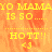 Yellow text on orange background with repeated phrases and symbols, featuring pixelated animation of text and symbols.