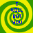 Four identical spiral patterns with blue text reading "I WILL EAT YOU" on a green and yellow background.
