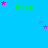 A static image with a bright blue background featuring multiple green 'Lexi' text labels and scattered pink and purple stars.