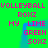 Static image with bright green background displaying repeated pink text and blue outline shapes.