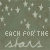 Static image with repeating text and star patterns on a muted green background.