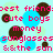 Pixelated image with light blue background, scattered brown and light blue circles, and pink text reading "best friend: cute boys money sunglasses & the sun is all u need 4 the perfect summer!".