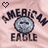 Animated icon shows 'AMERICAN EAGLE' text with a heart symbol changing from outline to solid black on a pink background.