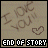 12 identical showing a beige background with 'I LOVE YOU!!' text and heart outline, each labeled 'END OF STORY' in pixelated font
