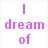 Purple text reads 'I dream of Pointe' with a purple heart, alongside three ballet pointe shoes in different poses.
