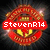 Pixelated Manchester United crest with red and yellow colors, overlaid with text banners in red and black.