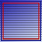 Pixel art animation of Mario and Bowser in go-karts against a striped background with red borders.