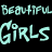 A static image with multiple text fragments in various colors on a black background, including phrases like "Beautiful Girls Do Cry" and "Dont Lie."