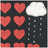 Pixelated icon with red hearts, white cloud, and falling raindrops on dark background; text reads 'KISS me IN THE RAIN' in red pixel font.