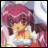 A pixelated anime-style character with pink hair and red eyes on the left, next to a black background with white text "Anime IM" above smaller text "COM" on the right.