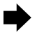 Black right-pointing arrow icon with gray outline on light gray background, rendered in pixelated style.