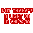 Red and blue pixelated text blocks with animated yellow highlights on specific letters