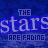 Animated blue background with repeated text 'THE stars ARE FADING' in light purple, showing pixel-level animation changes across frames.